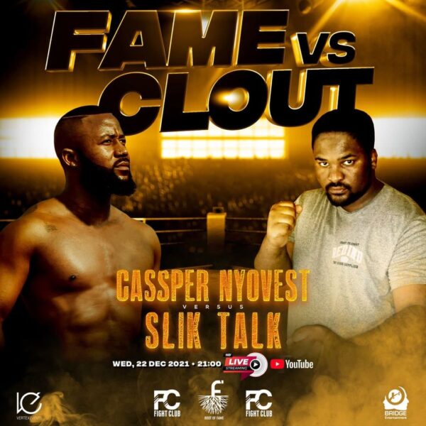 Live Match between Cassper Nyovest vs Slik Talk